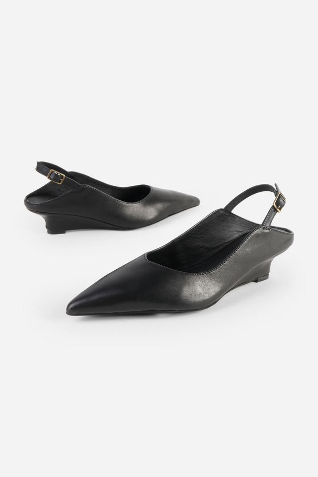 Intentionally Blank Lift Micro Wedge Slingback Heel #1