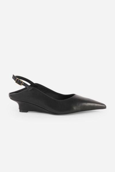 Intentionally Blank Lift Micro Wedge Slingback Heel