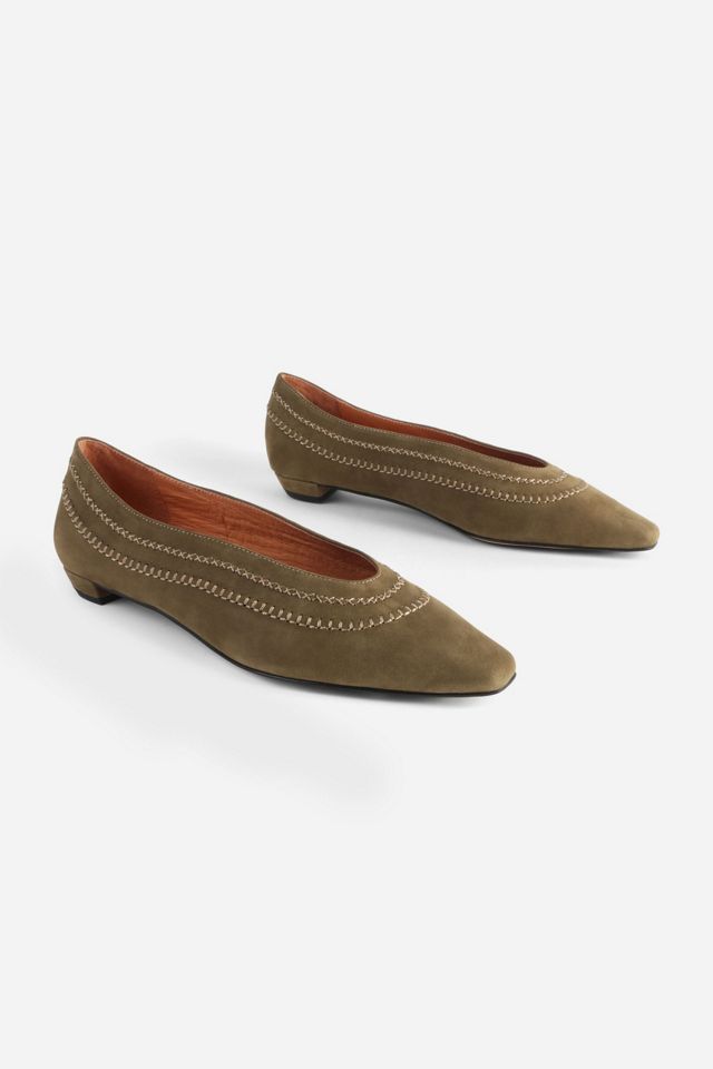 Intentionally Blank Lofty Snipped Toe Ballet Flat #2