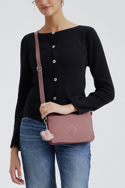Kipling Riri Crossbody Bag in Smoky Blush, Women's at Urban Outfitters