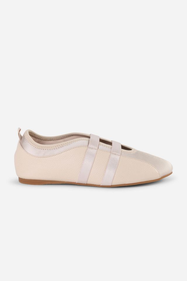 Intentionally Blank Sporty Leather Slip On Ballet Sneaker #1