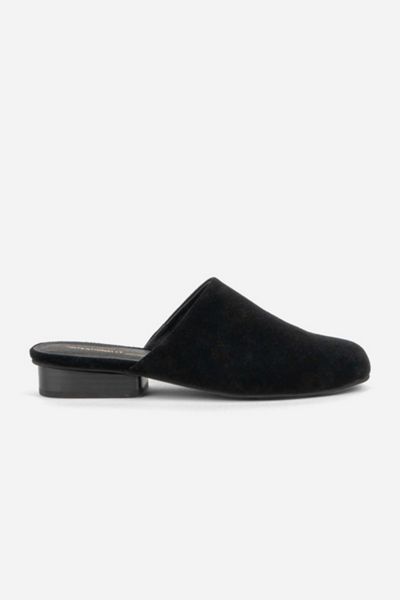 Intentionally Blank Touch Suede Slip On Mule