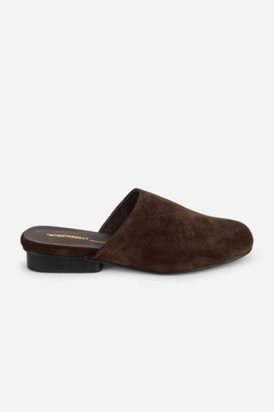 Intentionally Blank Touch Suede Slip On Mule