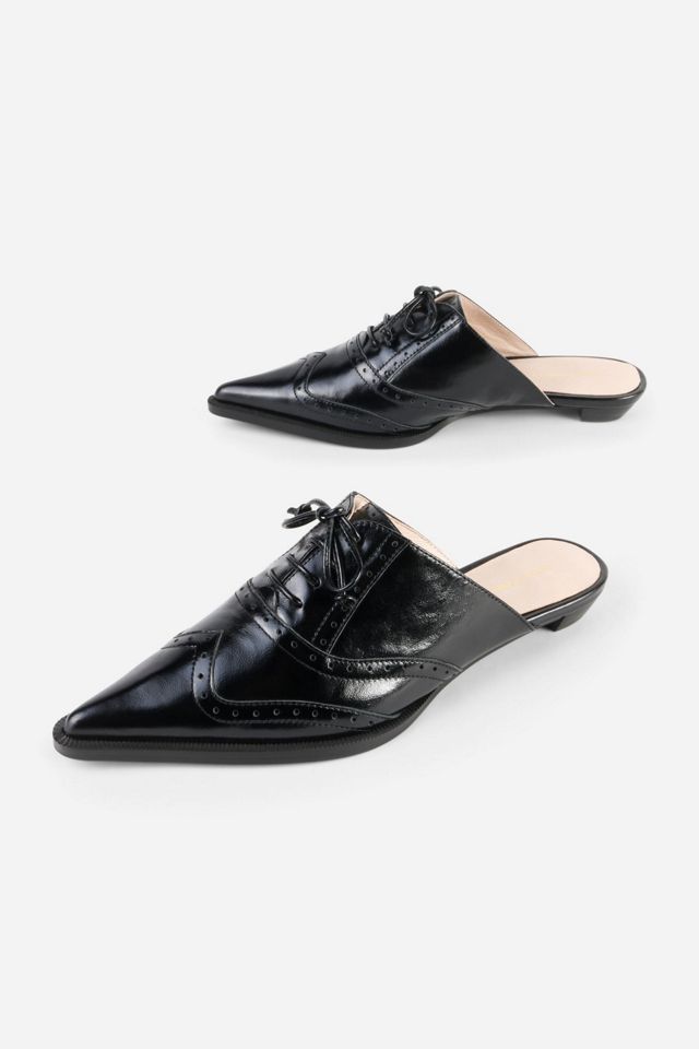 Intentionally Blank Tonian Lace-up Flat Mule #1