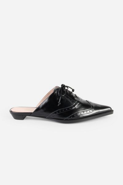 Intentionally Blank Tonian Lace-up Flat Mule