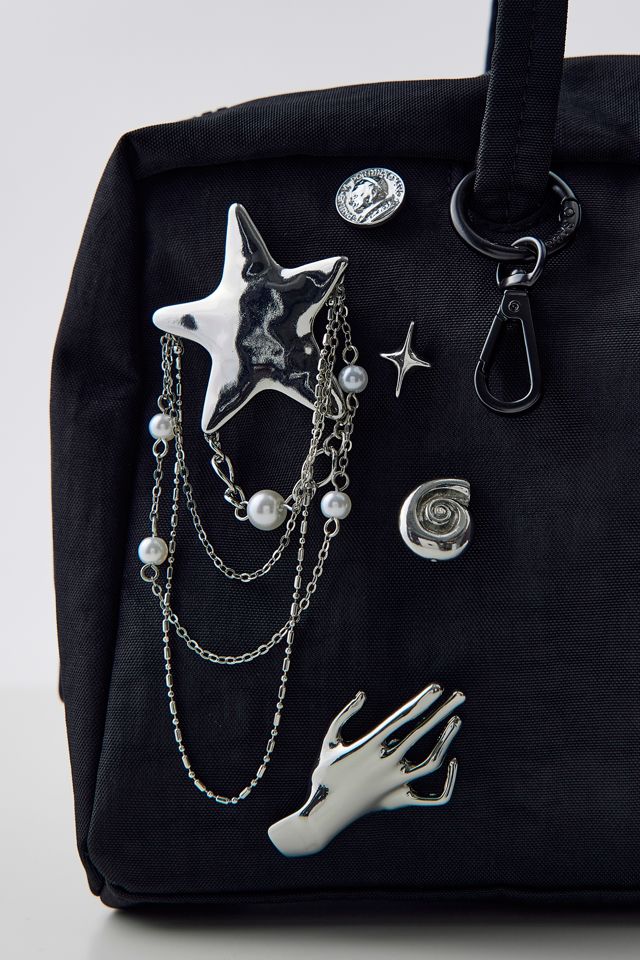 Star Whirl Draped Brooch Set #2