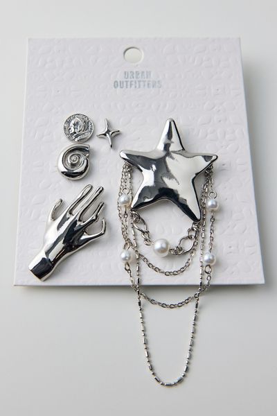 Ensemble de broche drapée Star Whirl