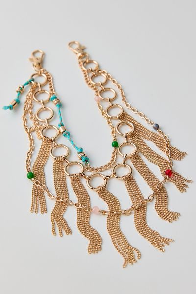 Cord Fringe Pant Chain