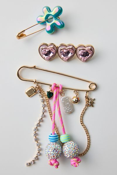 Astra Color Pop Brooch Set