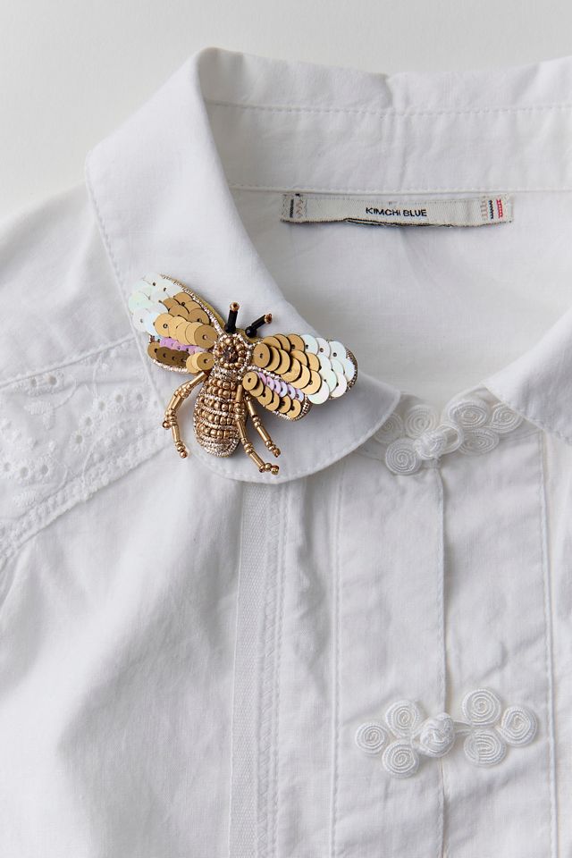 Bailey Beaded Butterfly Brooch #1