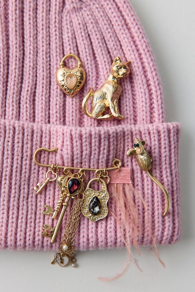 Cat & Mouse Brooch Set #1