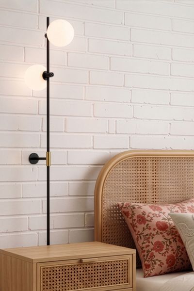 Brightech Equinox LED Frosted Globe Shade Wall Sconce Lamp