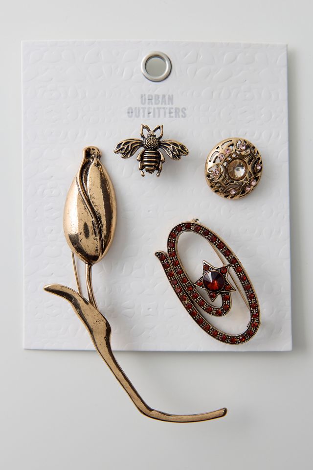 Tulip Dew Brooch Set #3