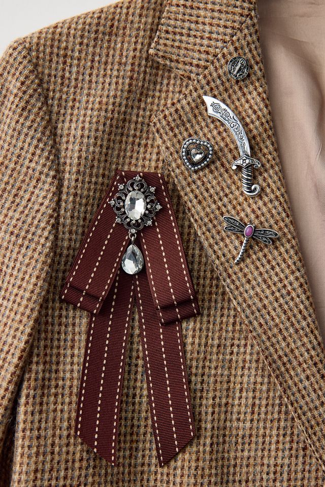 Estelle Ribbon Brooch Set #1