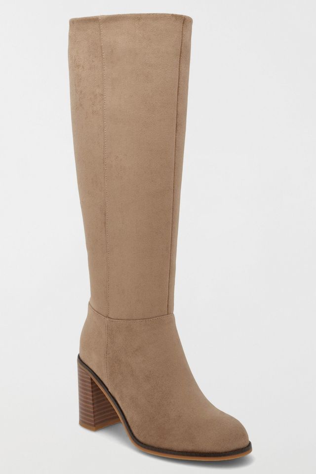 MIA Landen Suede Block Heel Knee High Boot #1