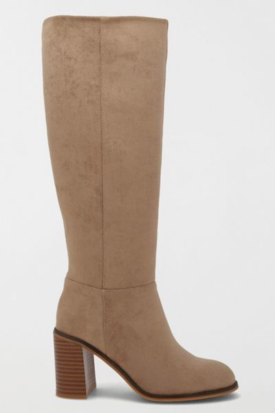 MIA Landen Suede Block Heel Knee High Boot