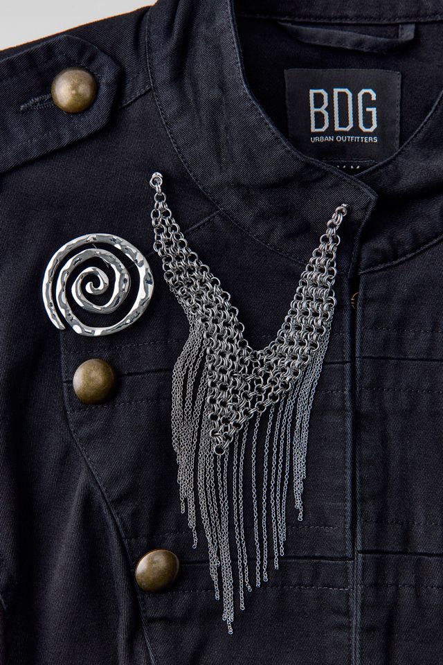 Blaine Chain Fringe Brooch Set #1