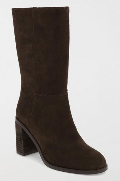 MIA Laurie Suede Block Heel Boot