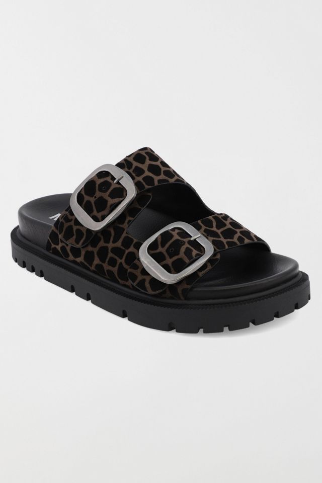 MIA Shoes Gen Suede Double Buckle Slide Sandal #1