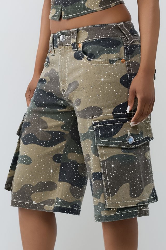 Short cargo camouflage Big T à rabat orné de True Religion #2