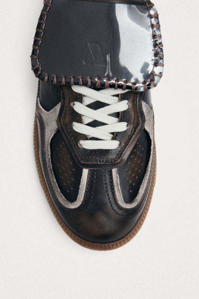 ALOHAS Tb.490 Club Vinyl Vintage Effect Leather Sneakers #3