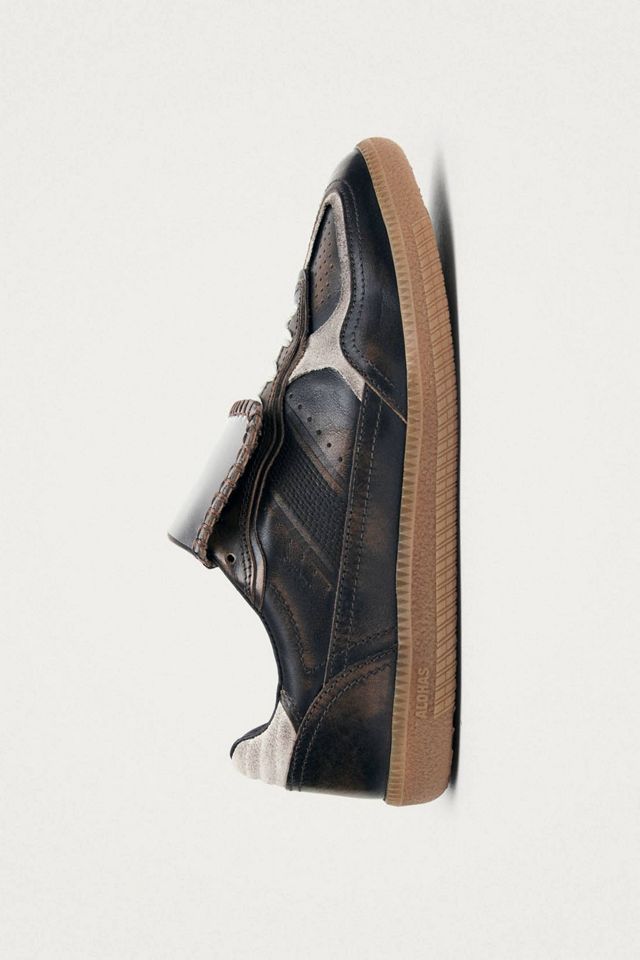 ALOHAS Tb.490 Club Vinyl Vintage Effect Leather Sneakers #4