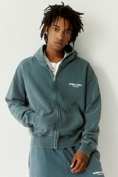 Kuawalla Tee Pigment Dye Zip-Up Hoodie Sweatshirt