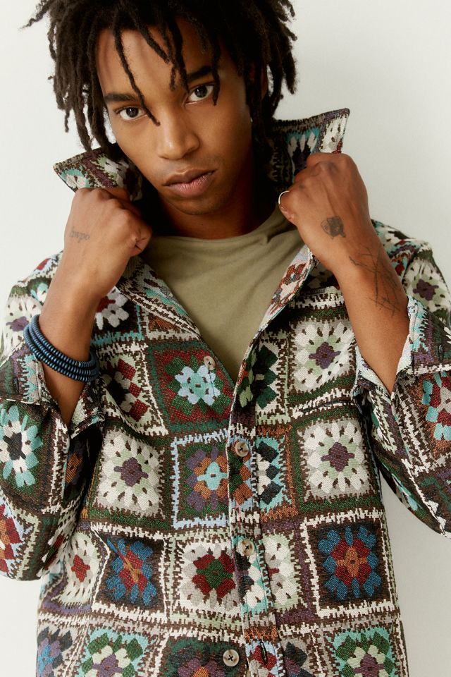 Kuwalla Tee Crochet Tapestry Jacquard Shirt #2
