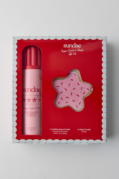 Sundae Whipped Shower Foam & Bath Sponge Gift Set