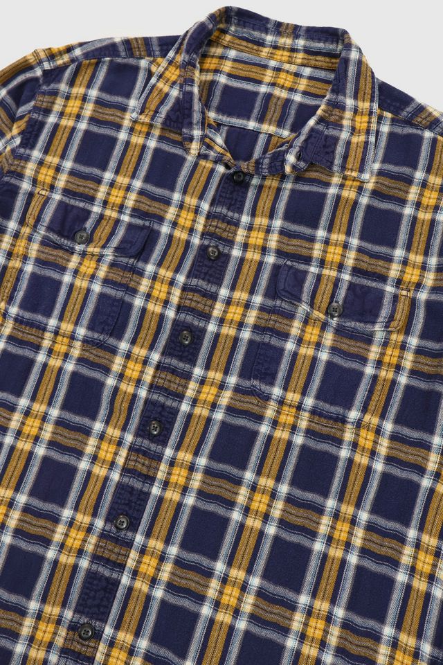 Vintage Plaid Cut-Off Short Sleeve Shirt #1