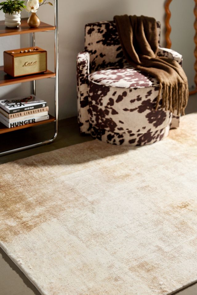 Melody Printed Faux Rabbit Fur Rug #1