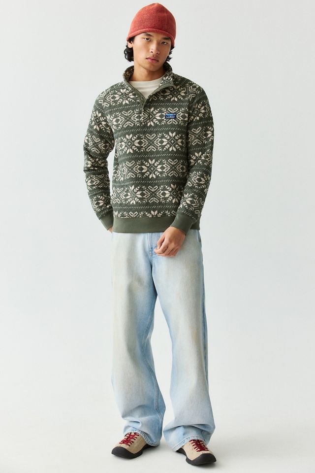L.L.Bean Quilted Mock Neck Sweatshirt #1