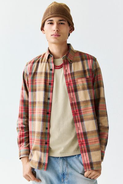 L.L.Bean Scotch Plaid Flannel Long Sleeve Shirt