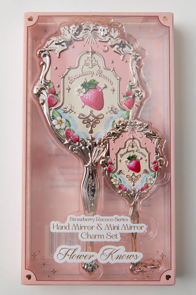 Flower Knows Strawberry Rococo Series Handheld Mirror & Mini Mirror Charm Set #2