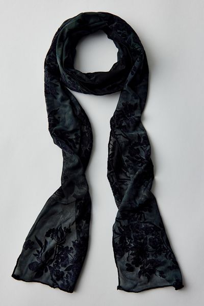 Devore Skinny Scarf