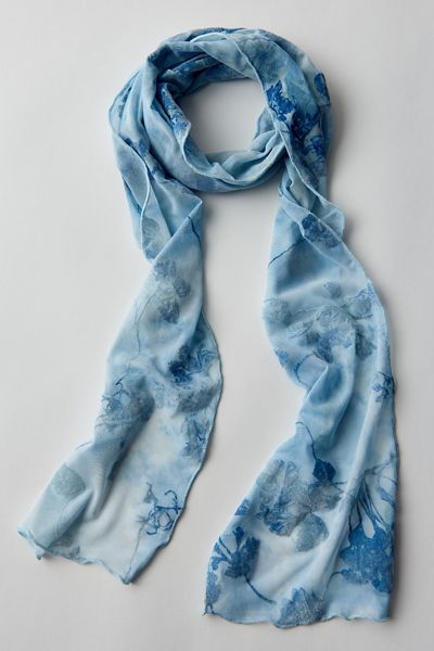Devore Skinny Scarf