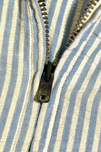Vintage 1950's Seersucker Hooded Sailing Jacket