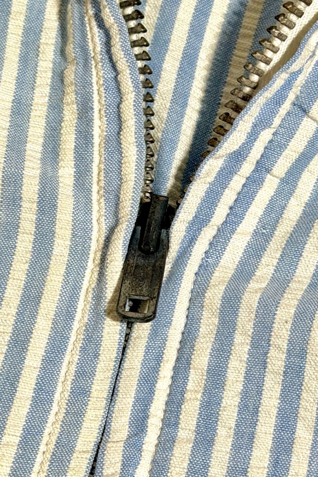 Vintage 1950's Seersucker Hooded Sailing Jacket #4
