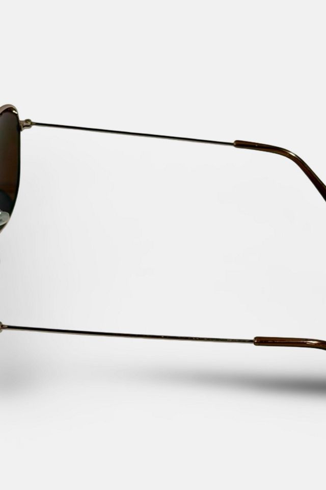 Vintage 1960's Silver Aviator Sunglasses #2