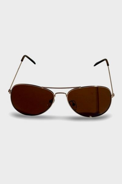 Vintage 1960's Silver Aviator Sunglasses