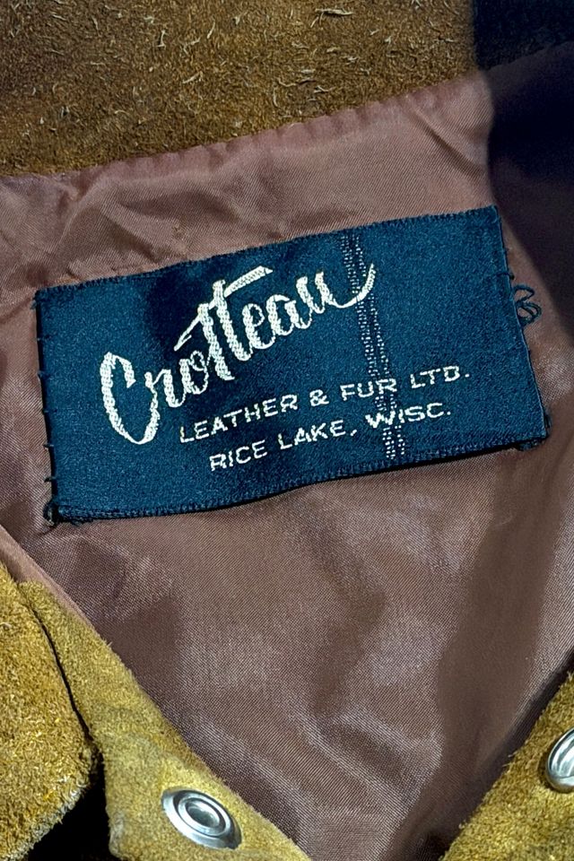 Vintage 1950's Croffeau Suede Western Trucker Jacket #3