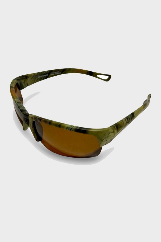 Vintage 2000's Camo Wraparound Sunglasses #1