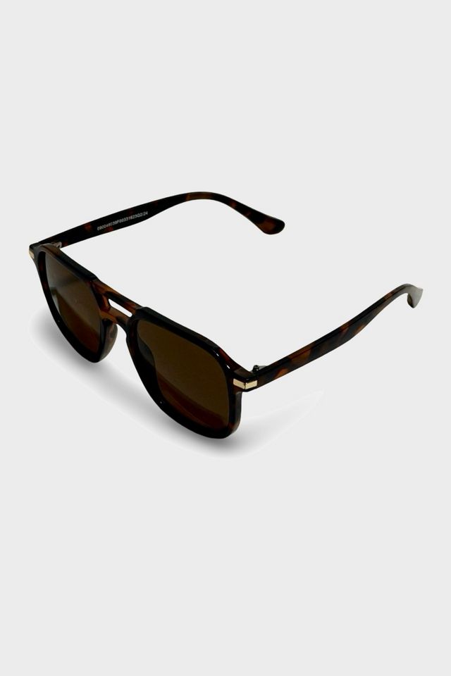 Vintage 1970's Acetate Aviator Sunglasses #1
