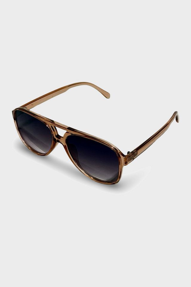 Vintage 1970's Gradient Lens Aviator Sunglasses #1