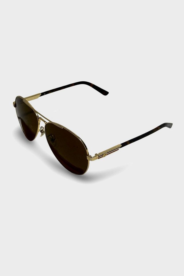 Vintage 1990's Gucci Aviator Sunglasses #1