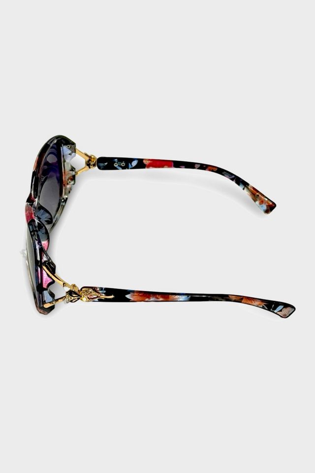 Vintage 1990's Floral Oversized Sunglasses #2