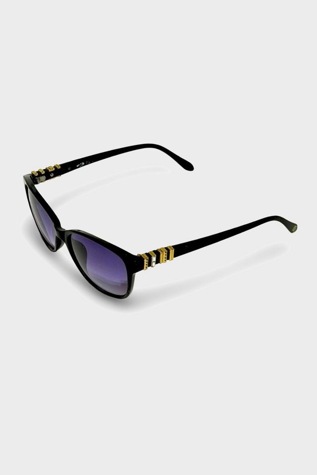 Vintage 1990's Cat Eye Gold Sunglasses #1