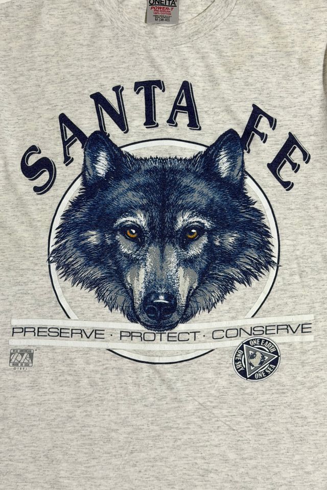 Vintage 1990's Santa Fe Wolves Single Stitch T-Shirt #1