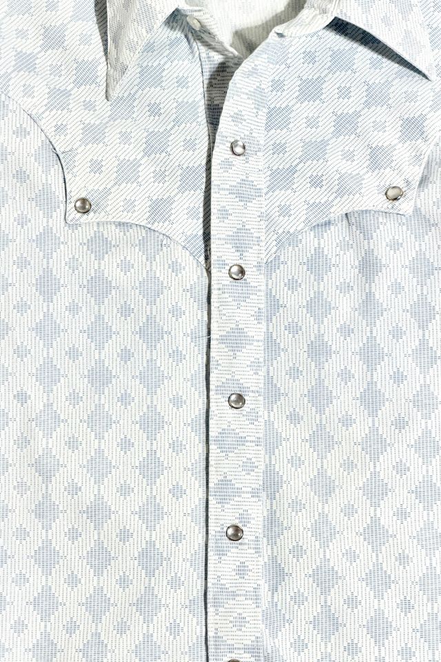 Vintage 1960's Circle Pattern Western Pearl Snap Shirt #3