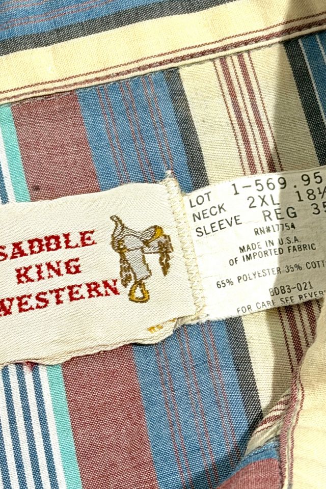 Vintage 1980's Striped Western Pearl Snap Shirt #2